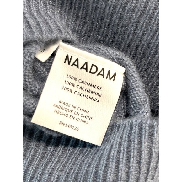 Naadam Cashmere Ribbed Loose Fit Turtleneck Sweater XS NWT - Picture 6 of 6